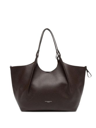 Gianni Chiarini Dua leren schoudertas - Bruin