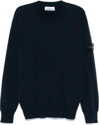 Stone Island Heren, Truien, Blauw, Maat: 2XL Katoen