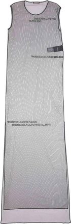 Ann Demeulemeester Seda Sleeveless Tulle Dress With Pearls