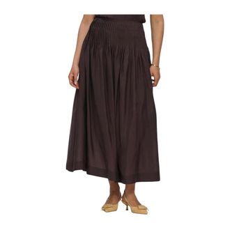 Copenhagen Muse Rokken, Dames, Bruin, S, Polyester, Cmmolly Skirt