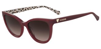Moschino Brown Shaded Cat Eye Ladies Sunglasses MOL072/S 0WGX/HA 54