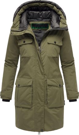 Navahoo Eissturm dames wintermantel met capuchon en fleecevoering
