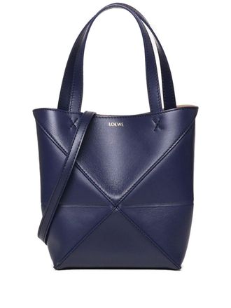 Loewe Borsa tote Puzzle mini - Blu