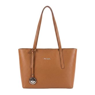 Pierre Cardin Schoudertas - Dames - Tassen - Bruin - Maat: ONE Size Leer