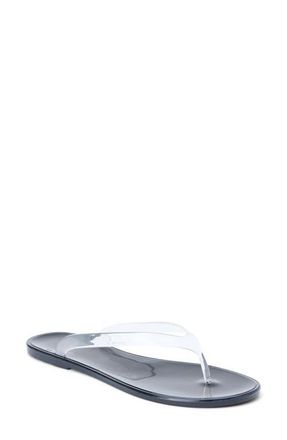 Matisse Footwear Olsen Flip Flop in Clear/Black at Nordstrom, Size 10