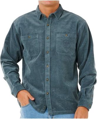 Rip Curl Premium Surf Cord L/S Shirt Hemd f&uuml;r Herren | blau