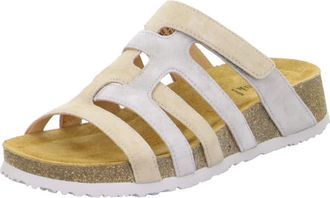 Think Womens Koak Open-Toe Mule In Iced Coffee Kombi