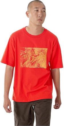 Arc'teryx Kragg Cotton Lithographica Short Sleeve Mens Workout Dynasty : 2XL, Cotton/Jersey