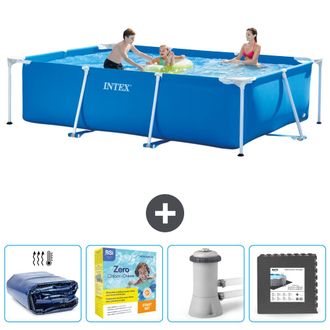 Intex Piscina Con Estructura Rectangular - 300x200x75 Cm - 7-piezas Scb10