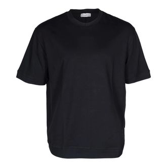 Paolo Pecora Tops, Heren, Zwart, 2Xl, Katoen, Ruimvallend Katoenen T-shirt
