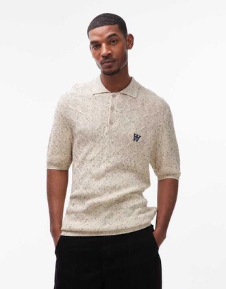 Wood Wood Double A By Wood Wood - Lamin - Polo in maglia &eacute;cru-Neutro