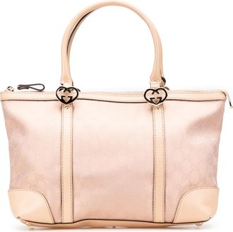 Gucci Pre-owned Womens Joy Tote Bag Gg Monogram - Nude Textile - One Size