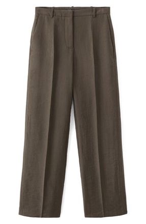 Mango Lyocell Blend Pants in Chocolate at Nordstrom, Size 10
