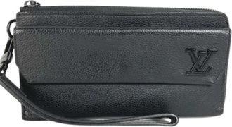 Louis Vuitton Pre-owned Vintage leren clutch - unisex - Vintage Clutch - Zwart - ONE Size - Leer - Vintage