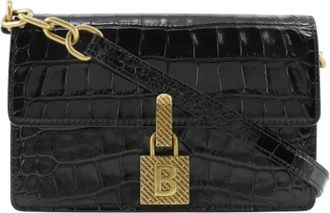 Balenciaga Pre-owned Leather crossbody-bags - Dames - Vintage Schoudertas - Zwart - ONE Size - Leer - Vintage