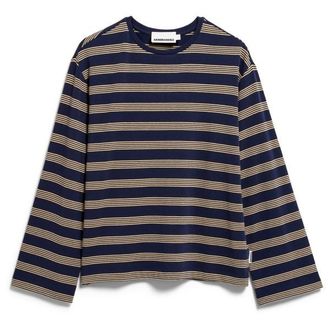 Armedangels Marynaa Fine Stripe Longsleeve f&uuml;r Damen | blau