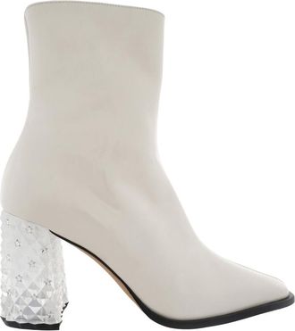 Jimmy Choo London Bryelle 85 Leather Ankle Boots, Brand Size 36 ( US Size 6 )