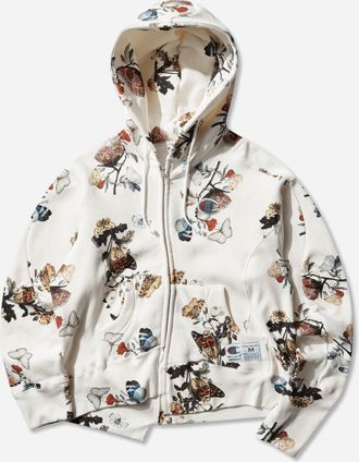 Undercover Women s Champion All-Over Print Fleece Zip Hoodie Ivory Base