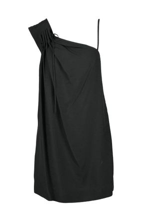 Krizia One-Shoulder Dress Viscose - Black