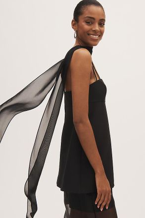 Jenny Yoo Chiffon Neck Scarf