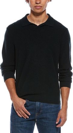 Vince Boiled 100% Cashmere Johnny Collar Sweater