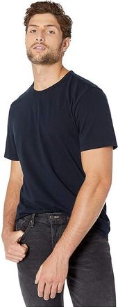 Vince Garment Dye Short Sleeve Crew Mens Clothing Washed Coastal : LG, Cotton