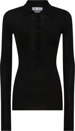 The Attico Long Sleeve Top - Dames - Cashmere truien - Zwart - M - Kasjmier - Truien & Vesten