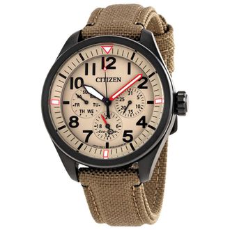 Citizen Chandler Multi-Function Beige Dial Mens Watch BU2055-08X
