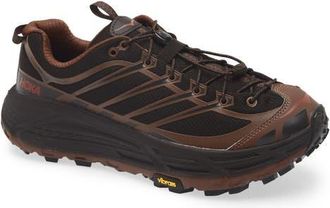 Hoka One One Mafate Three2 Sneaker in Cast Iron /Mineral Brown at Nordstrom, Size 10.5