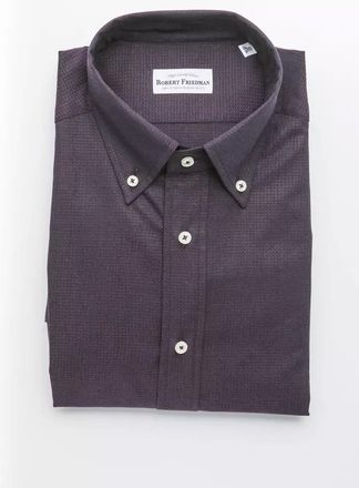 Robert Friedman Black Cotton Mens Mens Shirt