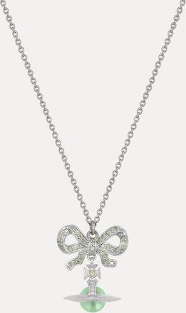 Vivienne Westwood Octavie Pendant Necklace Platinum-apple-green-light-green-cz Platinum-apple-green-light-green-cz Women