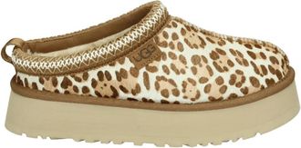 UGG Tazz Plains Slipper - Dames - Pantoffels - Bruin - 41 EU - Leer - Schoenen