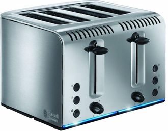 Russell Hobbs 20750 Buckingham 4-Slice Toaster, Stainless Steel