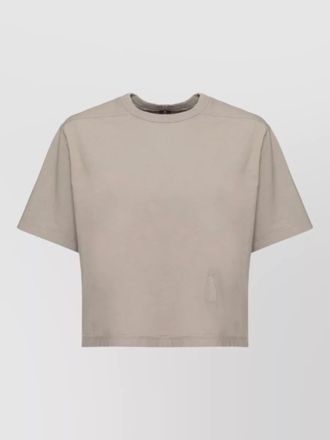 Rick Owens ribbed round neck cotton t-shirt