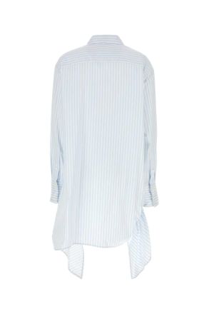 J.W.Anderson Striped Cotton Shirt Dress - White