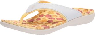 Spenco Womens Spenco Yumi Ocean Sandal White / Yellow Shell SP1072WHT