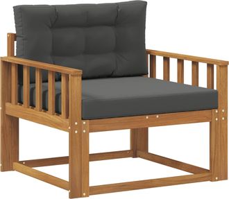 vidaXL Sof&aacute; Intermedio De Exterior Madera De Acacia S&oacute;lida Vidaxl