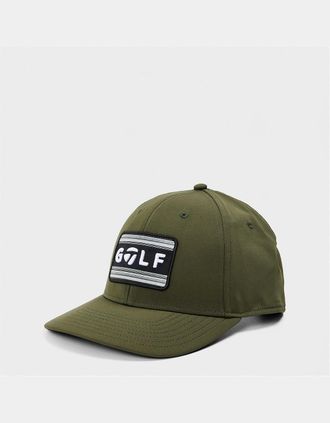 TaylorMade Taylormade Mens 24 Sunset Logo Wordmark Baseball Cap - Green - Size: MENS