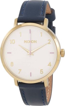 Nixon Arrow Quartz Grey Dial Blue Leather Watch A1091-151-00