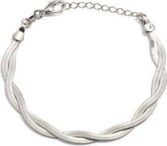 CHILD OF WILD Aureline Braided Bracelet in Silver at Nordstrom