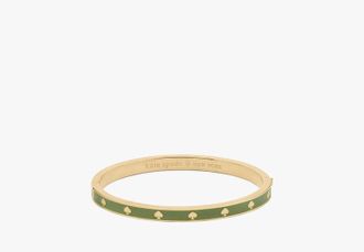 Kate Spade New York Spot The Spade Enamel Hinged Bangle