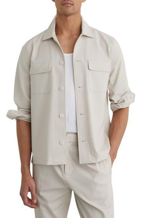 Reiss Cleric Shirt Jacket in Stone at Nordstrom, Size Xx-Large