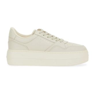 Hogan Sneakers, female, Beige, Size: 8 1/2 US H670 Allacciato