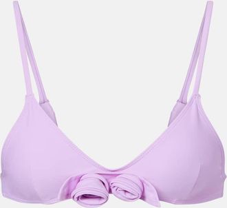 Coperni Flower floral-applique bikini top