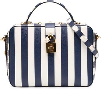 Dolce & Gabbana Pre-owned Dolce and Gabbana Leather Striped Box Top Handle Bag Ladies 789GJTYXKDKQCACN