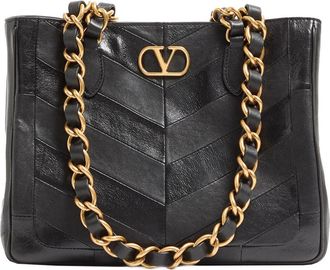 Valentino Garavani Small Tote Laseine Bags