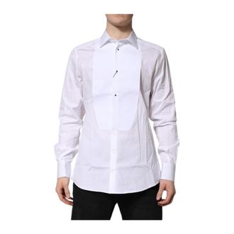 Dolce & Gabbana Heren, Overhemden, Wit, Maat: 2XS Zijde