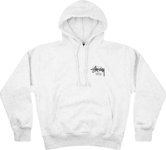 St&uuml;ssy long-sleeve logo-detail hoodie - Grey
