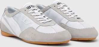 Diesel D-Mile-Flat sneakers with suede overlays - Sneakers - Woman - Blue