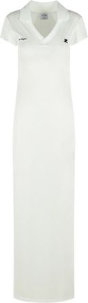 Courr&egrave;ges White Polyester Dress